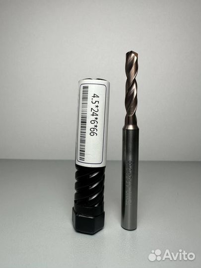 Сверло tехnо-Т 4.5х24х6х66