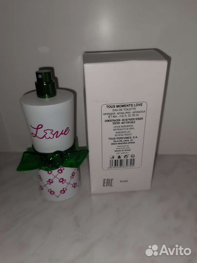 Tous Moments love туалетная вода, 90мл оригинал
