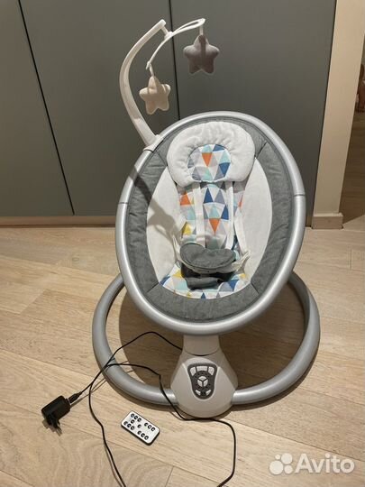 Детские электронные качели шезлонг