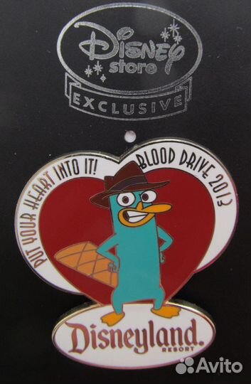 Значок Перри-Утконос Финес и Ферб Дисней