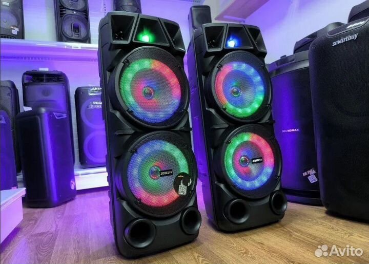 Блютуз колонка большая с микрофоном