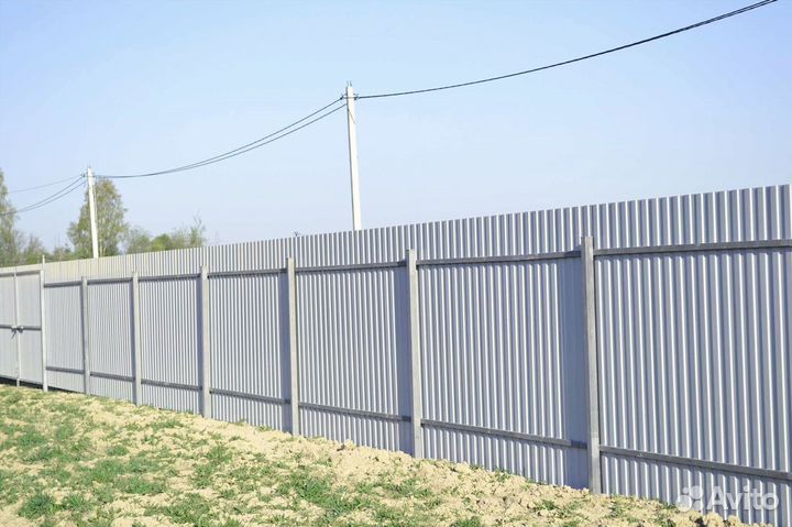 Заборы на дачу секционные под заказ 2 метра