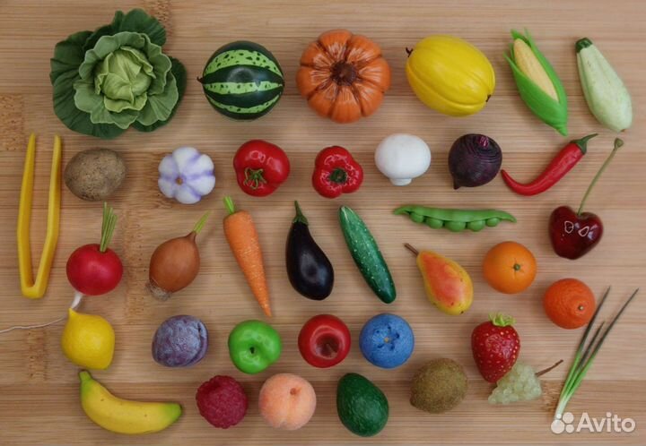 Овощи из полимерной глины