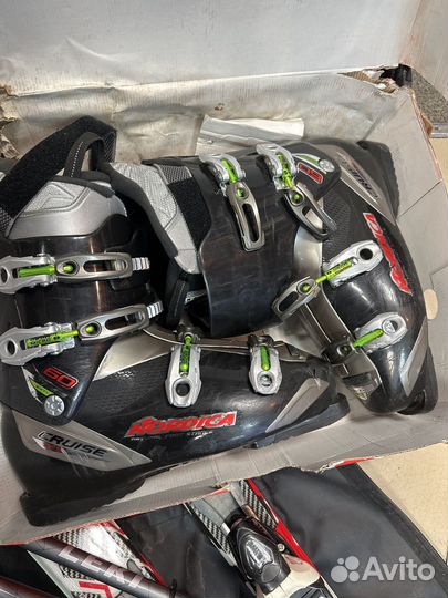 Горные лыжи dynastar omedrive 8, палки, ботинки