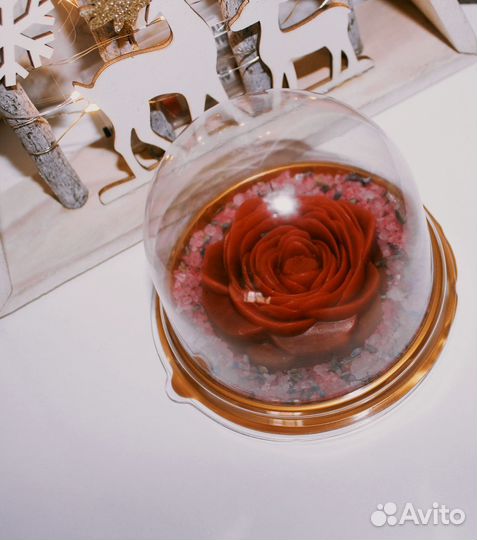 Роза в куполе из мыла