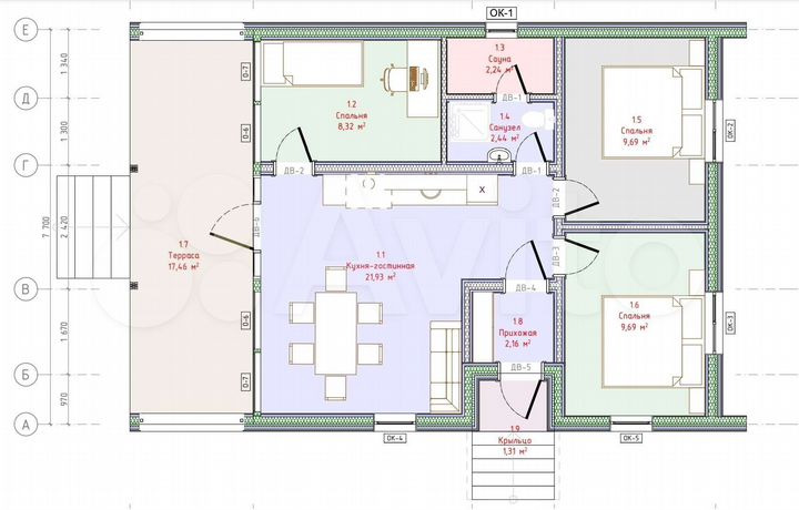 Дом 92 м² на участке 6 сот.