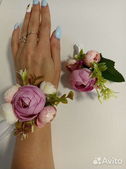 Набор для свидетелей, браслет, бутоньерка