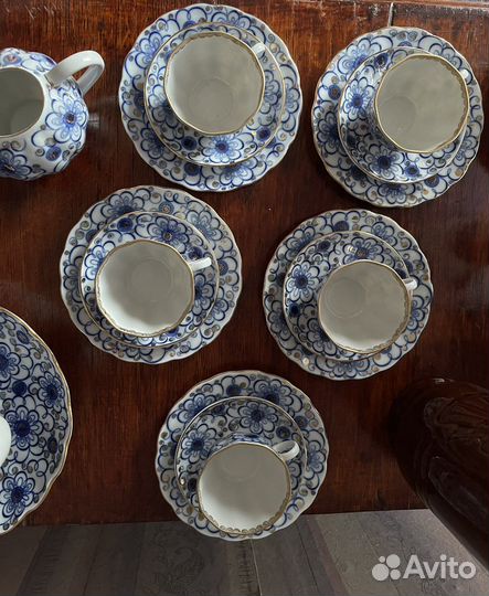 Сервиз золотой вьюнок лфз предметы