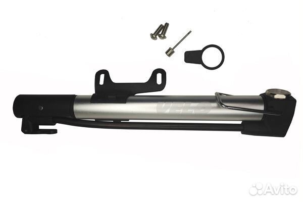 Насос velo мини, цвет серебро, AV/FV, с креплением