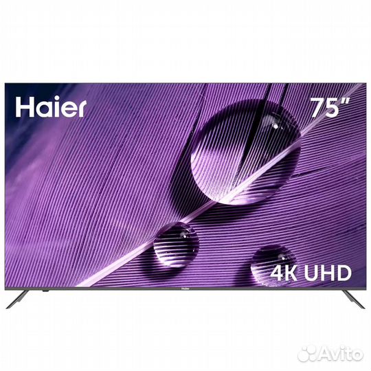 Новый телевизор 75 дюймов Haier SMART TV S1