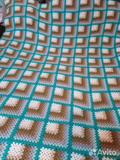 Плед 3д, размер 186 на 146, ручная работа