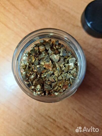 Стеклянная крошка золото