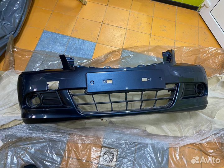 Бампер Nissan Almera G15 Dark Blue RAQ