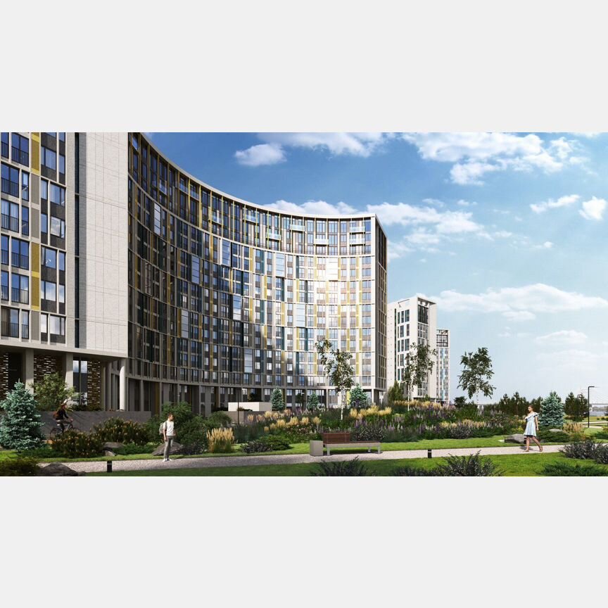 2-к. квартира, 62,4 м², 16/17 эт.