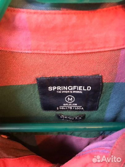 Рубашка Springfield в сине-красную клетку