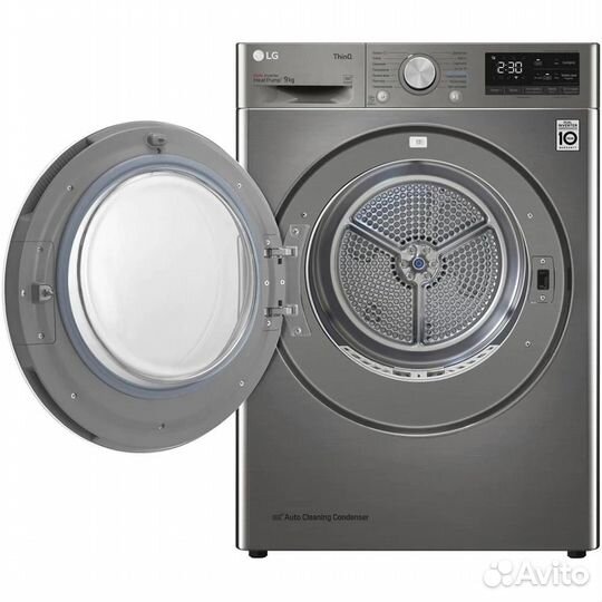 Сушильная машина LG dc90v5v9s (9кг) серебристый