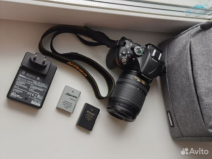 Nikon d5200, объектив 18-105, сумка