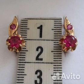 серьги золотые 583 пробы ссср - Купить недорого часы и украшения во всех регионах с доставкой