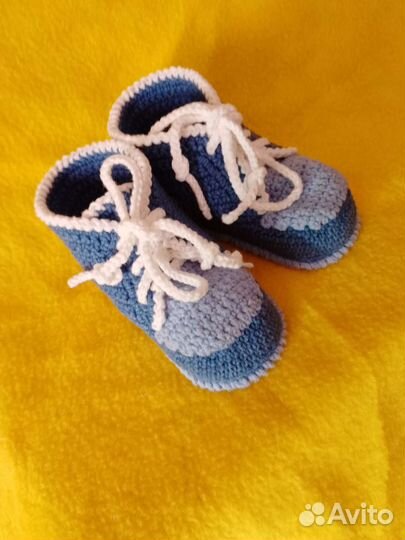Пинетки детские вязаные