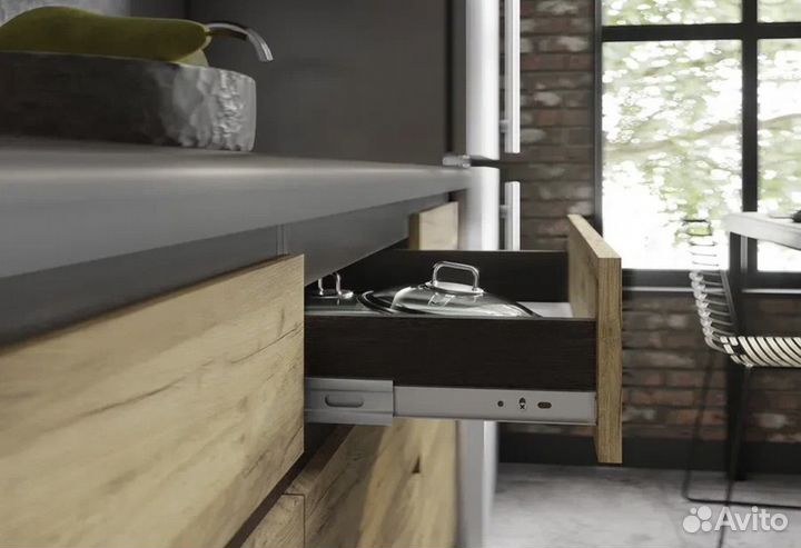 Кухонный гарнитур 2м венге/дуб коафт (Лофт)