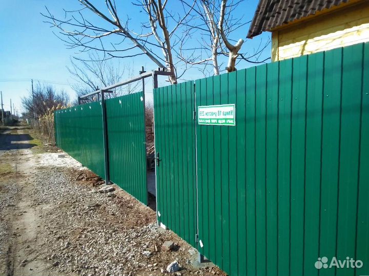 Установка откатных ворот