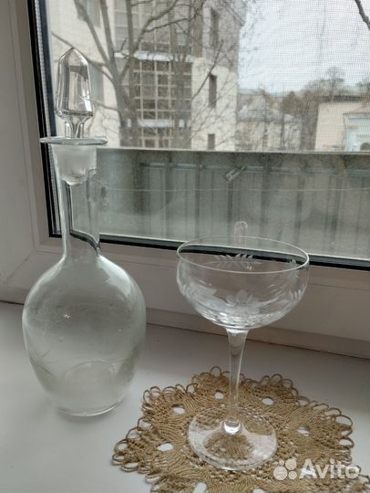 Хрусталь, бокалы, конфетницы