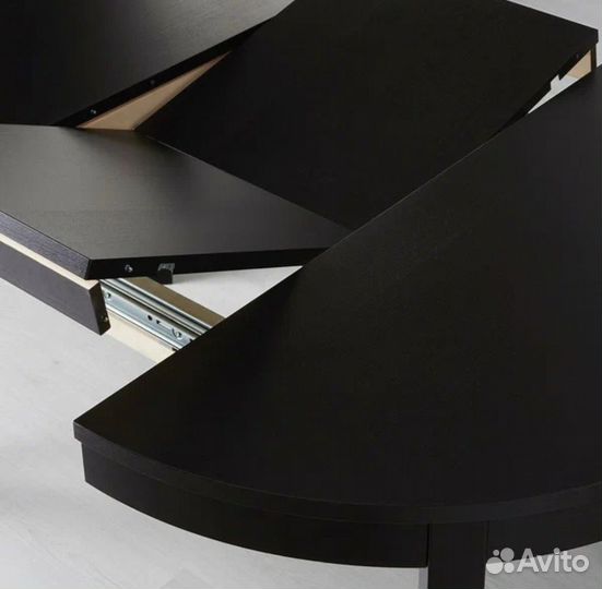 Стол обеденный Бьюрста+ 3 стула Каустби (Икеа)