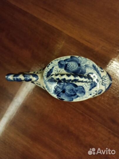 Соусница рыбка Гжель СССР