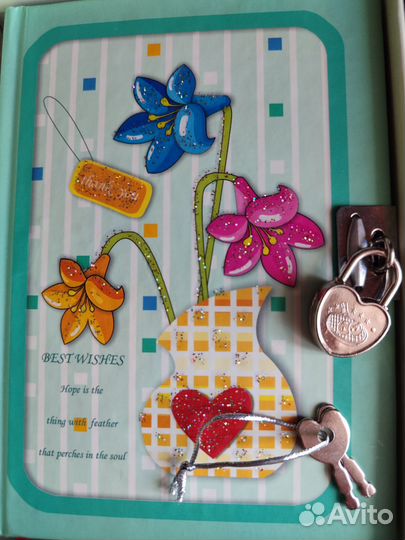 Блокнот детский с замочком в коробочке