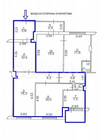 Свободного назначения, 73.7 м²