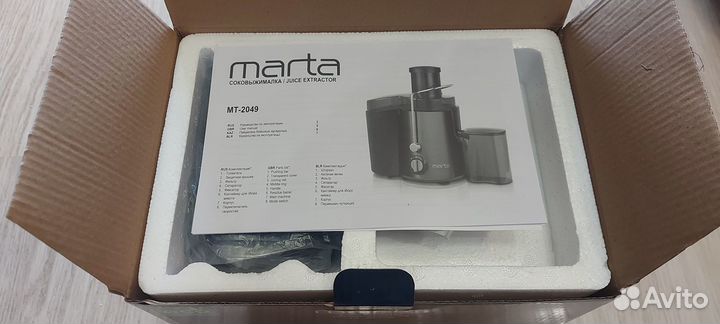 Новая соковыжималка Marta MT-2049