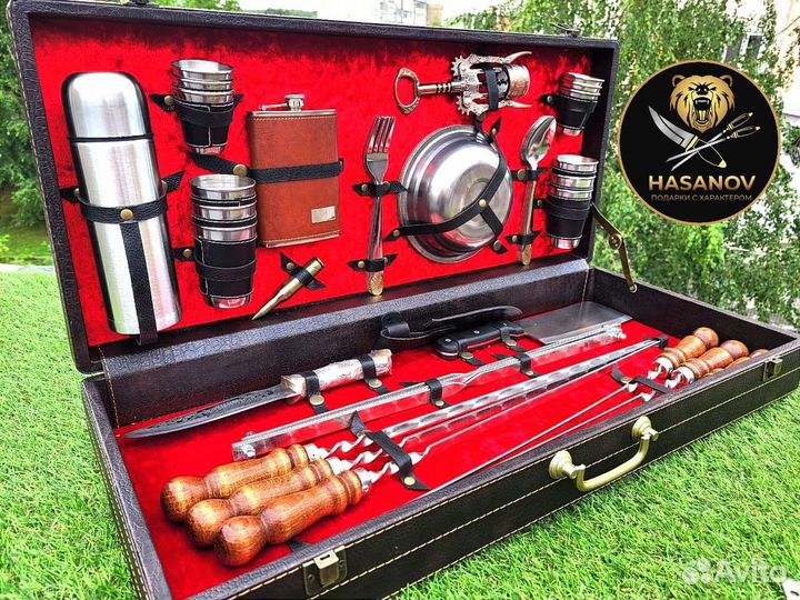 Набор шампуров подарочный