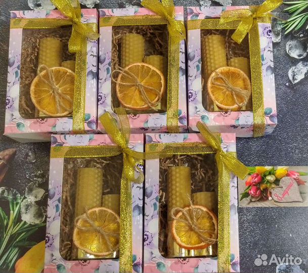 Свечи ручной работы. Подарки к 8 марта