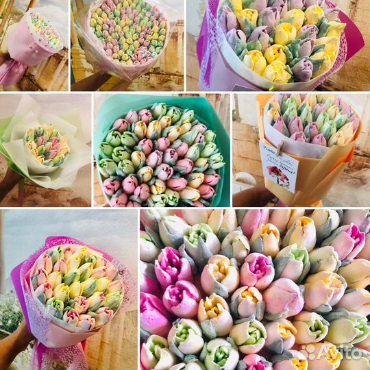 Зефирные тюльпаны