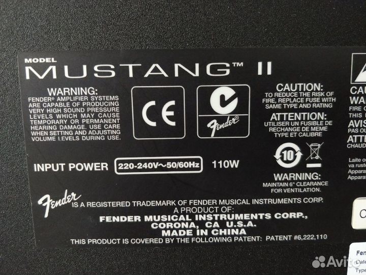 Гитарный комбоусилитель Fender Mustang II 40 Вт