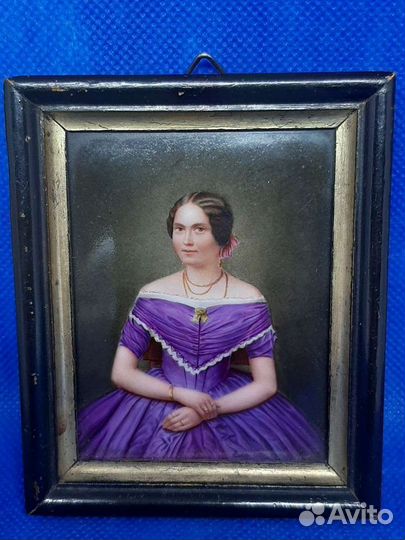 Портрет дамы. Живопись на фарфоре