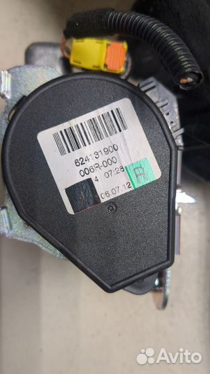 Ремень безопасности Opel Astra J, 2012