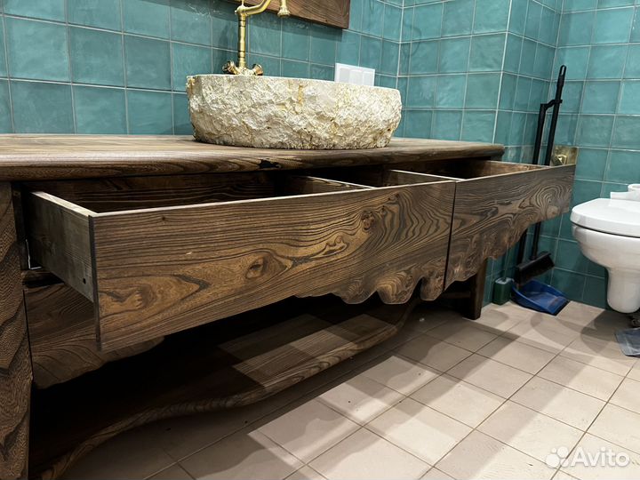 Тумба под раковину/в ванную из массива на заказ