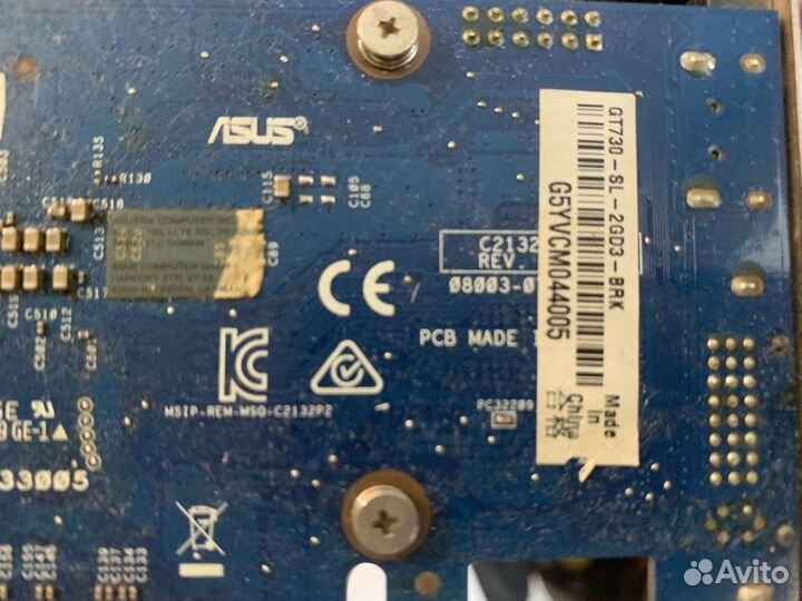 Видеокарта asus gt730