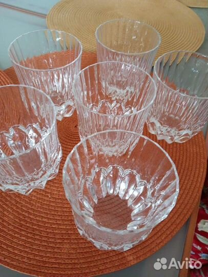 Хрустальные фужеры стаканы под виски