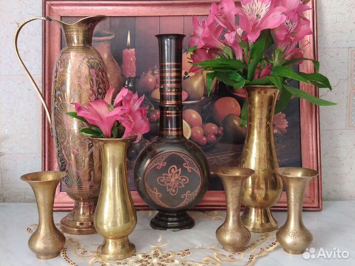 Ваза из латуни, Индия