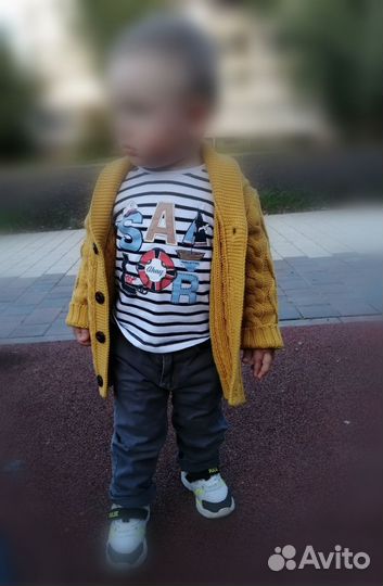 Вязаная кофта детская