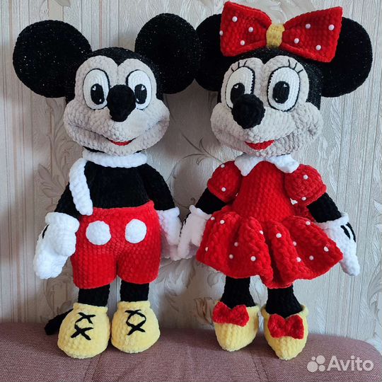 Плюшевая игрушка Микки и Мини Маус