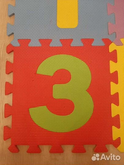 Детский развивающий коврик пазл