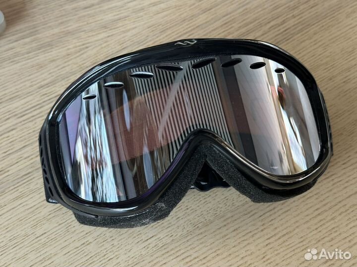 Горнолыжные очки маска Smith (Черные)