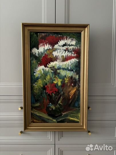 Картина маслом на холсте цветы