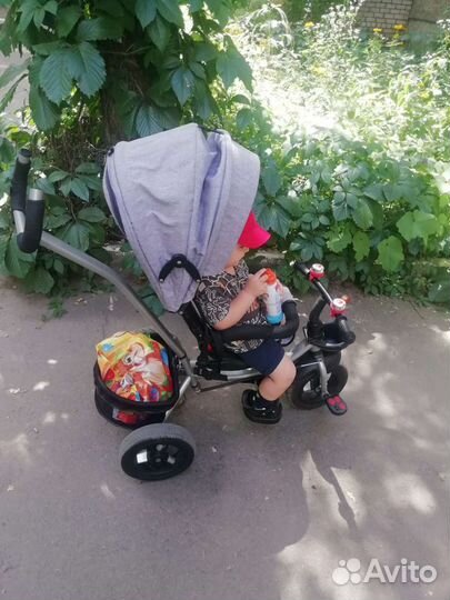 Велосипед с родительской ручкой