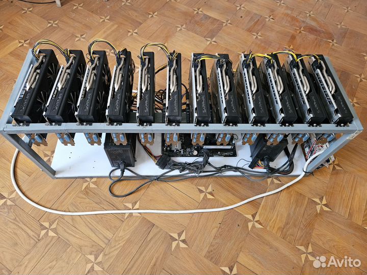 Майнинг ферма Rx 580 8G 12 карт