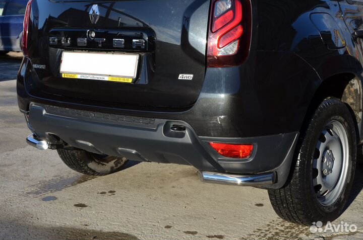 Renault Duster 2017 Защита заднего бампера