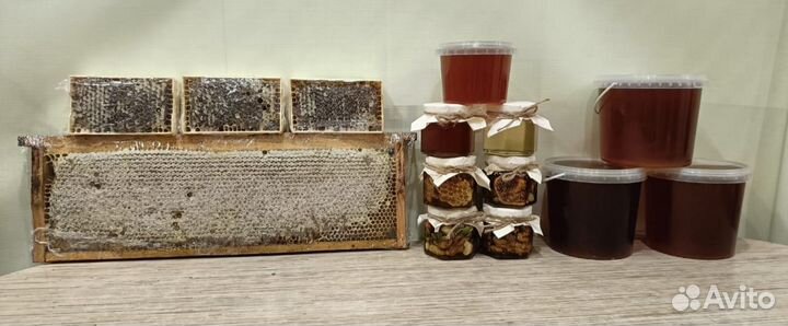 Натуральный мёд- ореховый микс